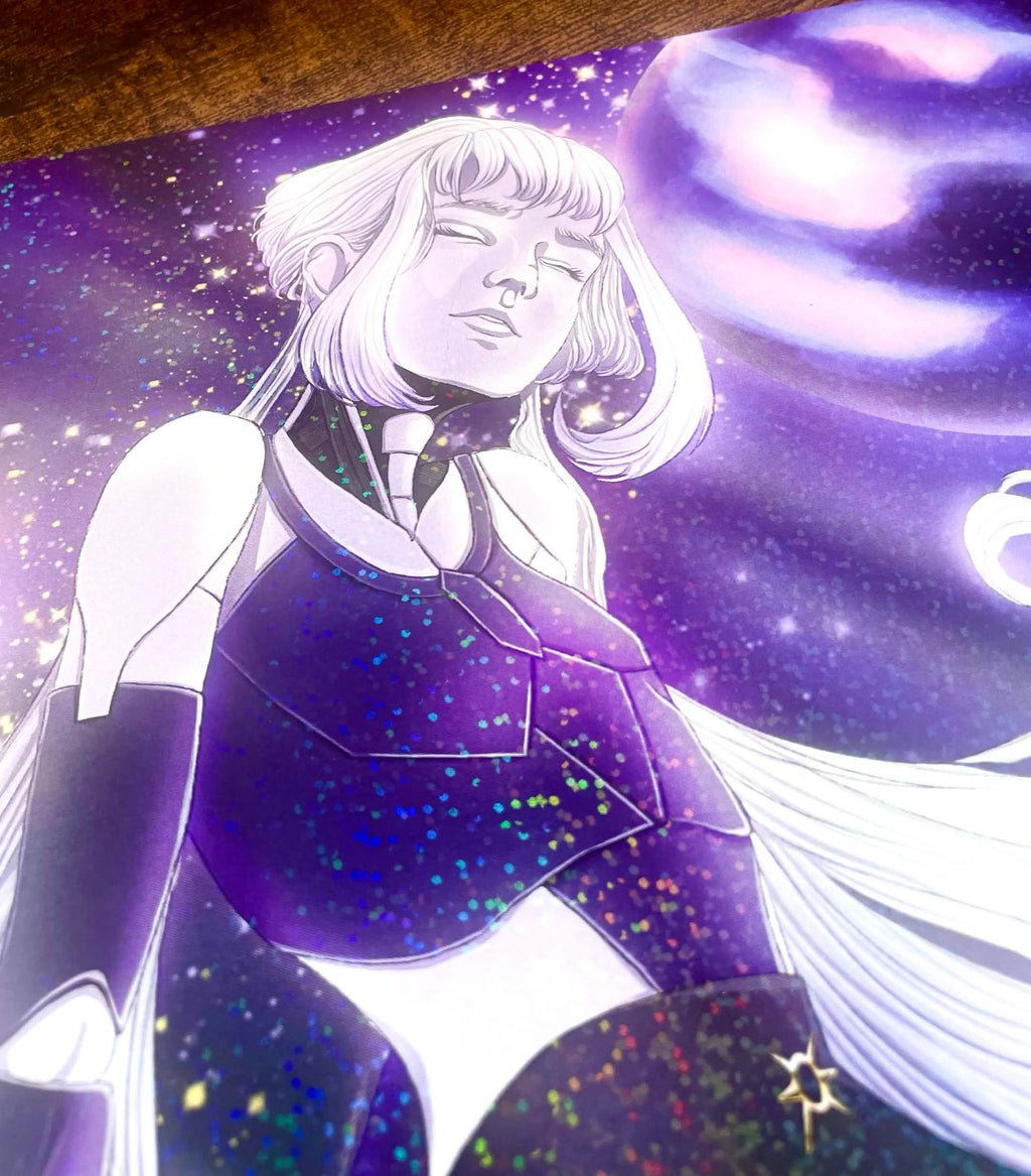 NEW! Cosmic Hearth "Sola" 11x14 Holographic Print