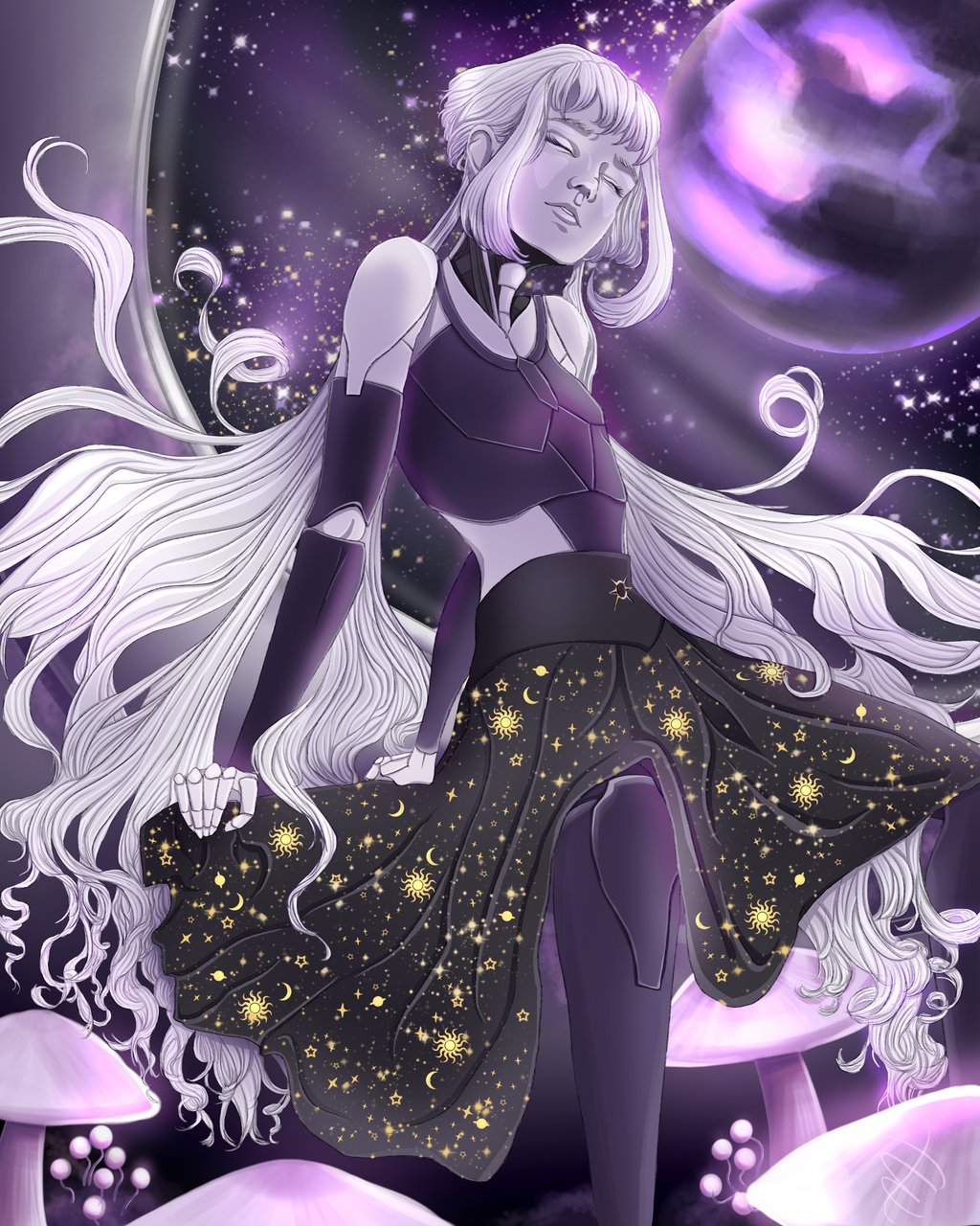 NEW! Cosmic Hearth "Sola" 11x14 Holographic Print